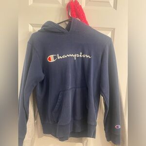 Navy Blue Champion hoodie